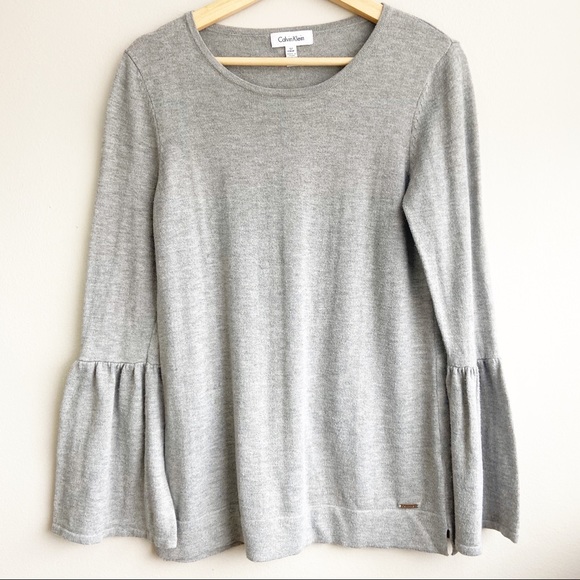 SOLD/Calvin Klein Flare Sleeves Sweater - Picture 1 of 2